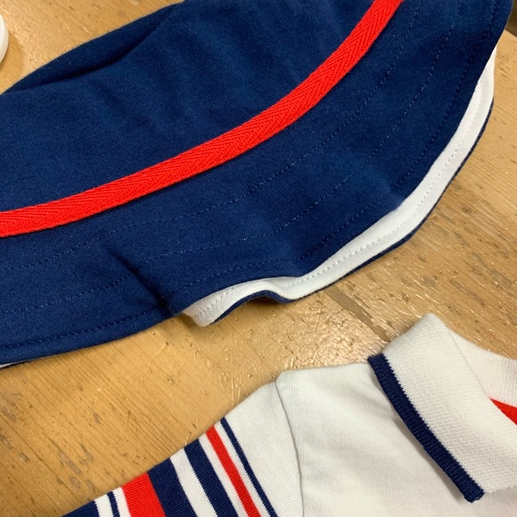 Cute baby polo jumper with matching hat. - Picture 3 of 5